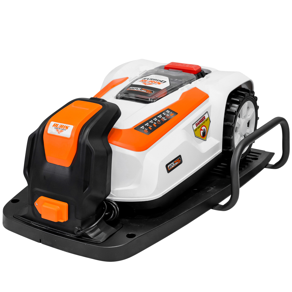 Robot de Tuns Gazon RURIS RXR 800, Li-ion 20V, 2Ah,  latime taiere 180mm, inaltime 25-60mm, suprafata 800mp [7]