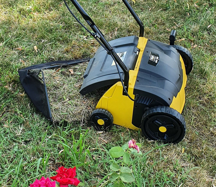 Scarificator aerator gazon Texas MPC 1400 480090063153  2-in-1, motor electric 1400W, sac 35 litri, latime lucru 32cm, reglaj central [4]