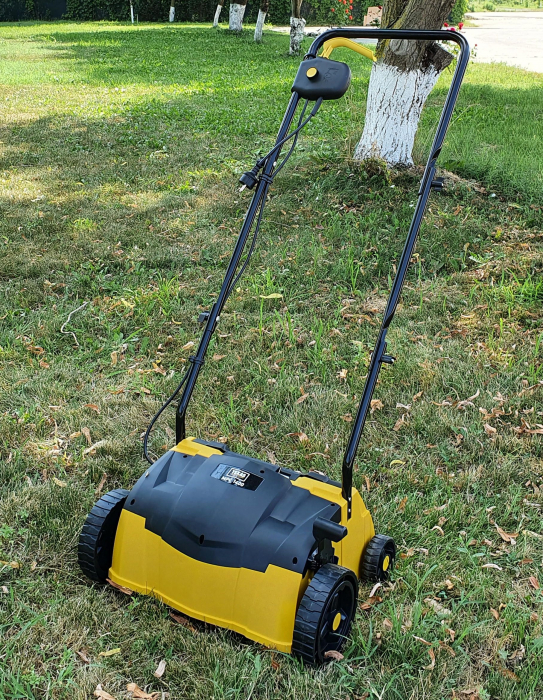 Scarificator aerator gazon Texas MPC 1400 480090063153  2-in-1, motor electric 1400W, sac 35 litri, latime lucru 32cm, reglaj central [8]