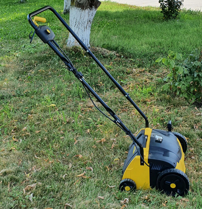 Scarificator aerator gazon Texas MPC 1400 480090063153  2-in-1, motor electric 1400W, sac 35 litri, latime lucru 32cm, reglaj central [5]