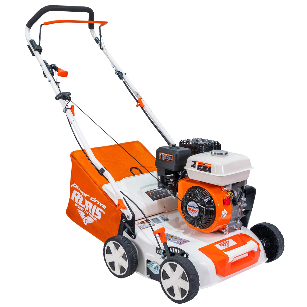Scarificator gazon RURIS RXH909 2in1 scarificare si aerisire, motor benzina 5.5 CP, 40 cm [7]