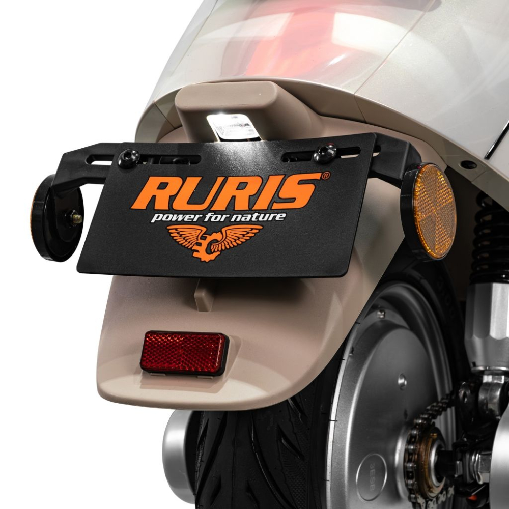 Scuter electric retro RURIS PILOT SX790 GOLD, 800W, autonomie pana la 70 km, 2 locuri [12]