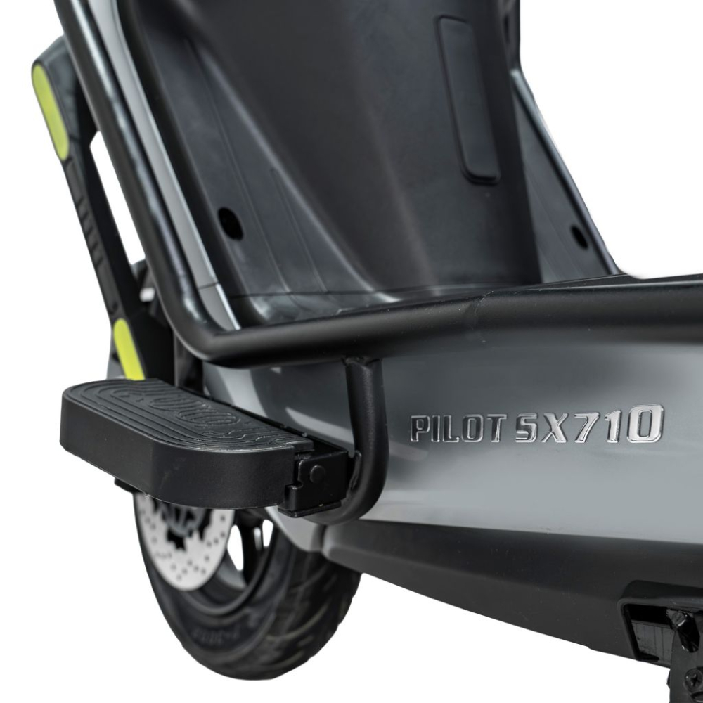 Scuter electric RURIS PILOT SX710G Gri, 2100W, topcase inclus, autonomie pana la 59 km [5]