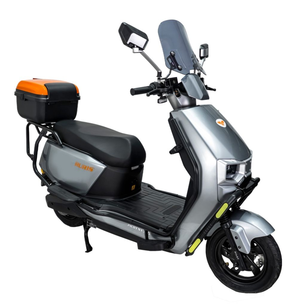 Scuter electric RURIS PILOT SX710G Gri, 2100W, topcase inclus, autonomie pana la 59 km [2]