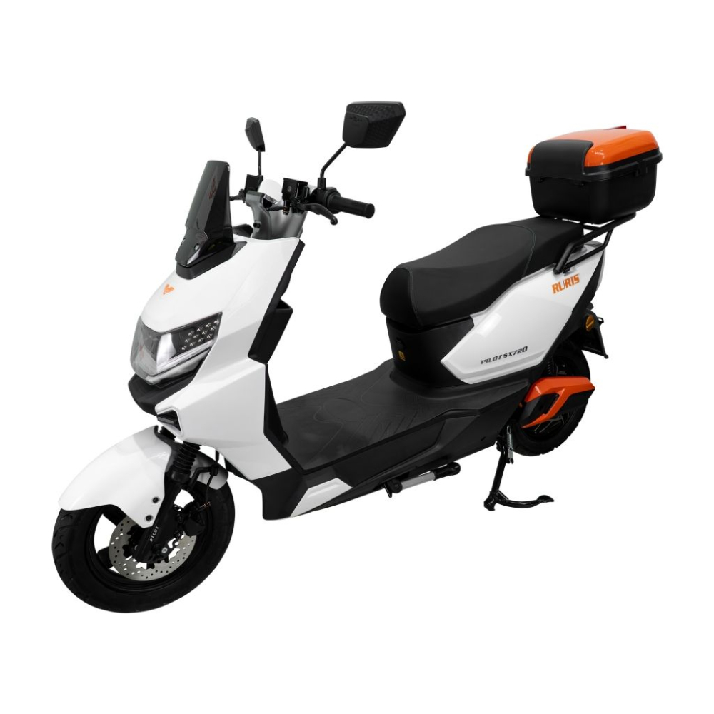 Scuter electric RURIS PILOT SX720A Alb, 2500W, baterie 72V 32Ah, autonomie până la 92 km [14]