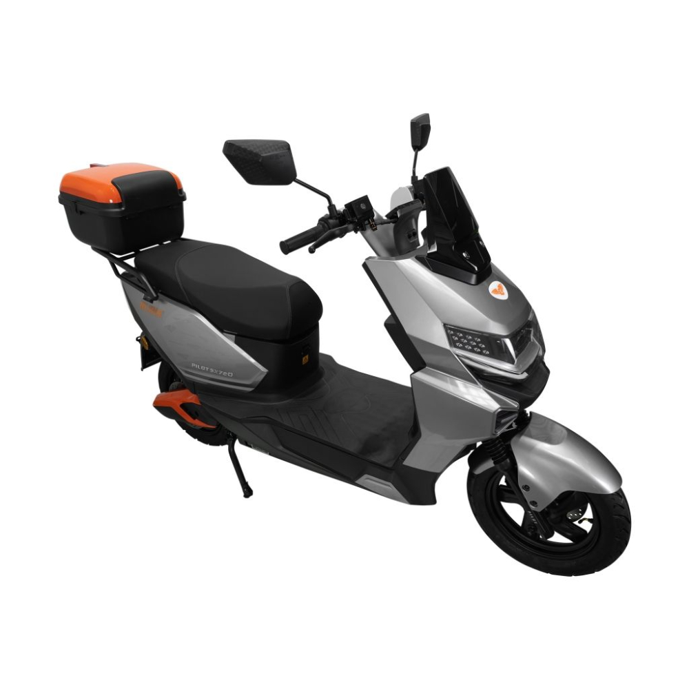 Scuter electric RURIS PILOT SX720G Gri, 2500W, baterie 72V 32Ah, autonomie până la 92 km, topcase inclus [5]