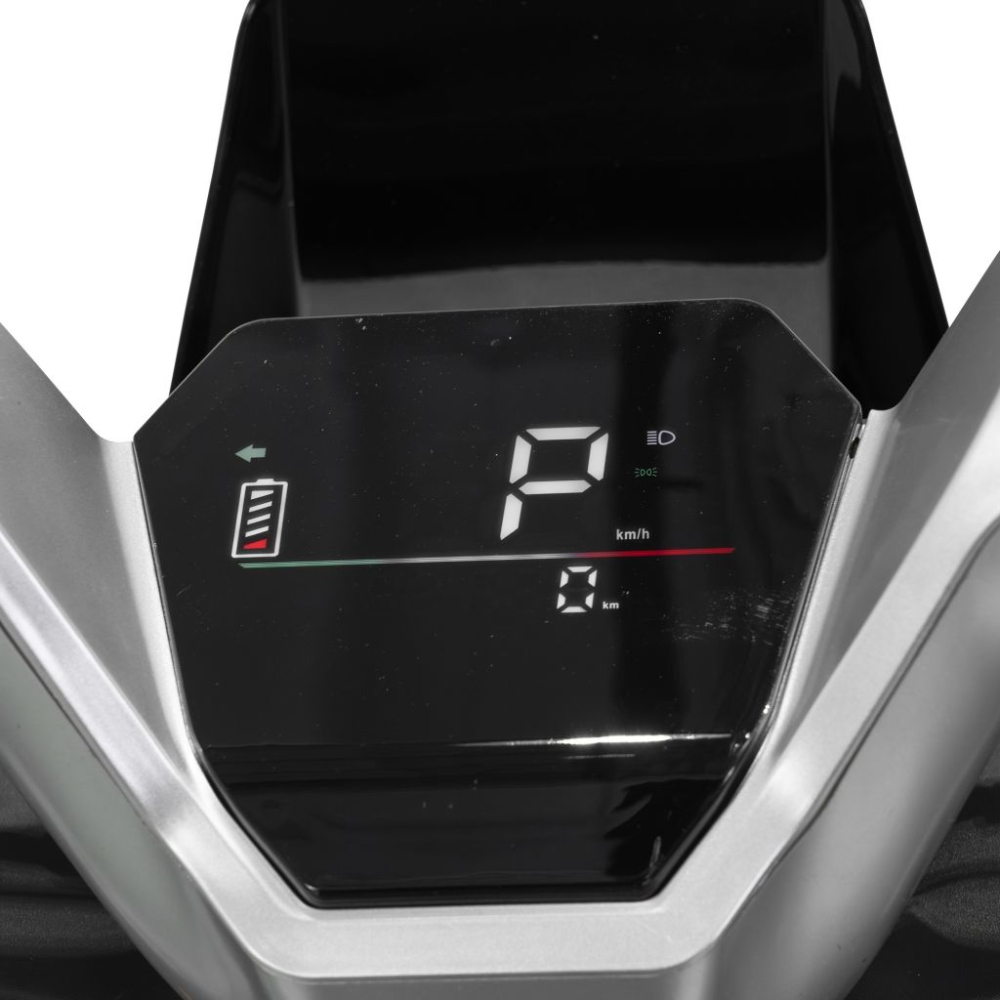 Scuter electric RURIS PILOT SX720G Gri, 2500W, baterie 72V 32Ah, autonomie până la 92 km, topcase inclus [9]