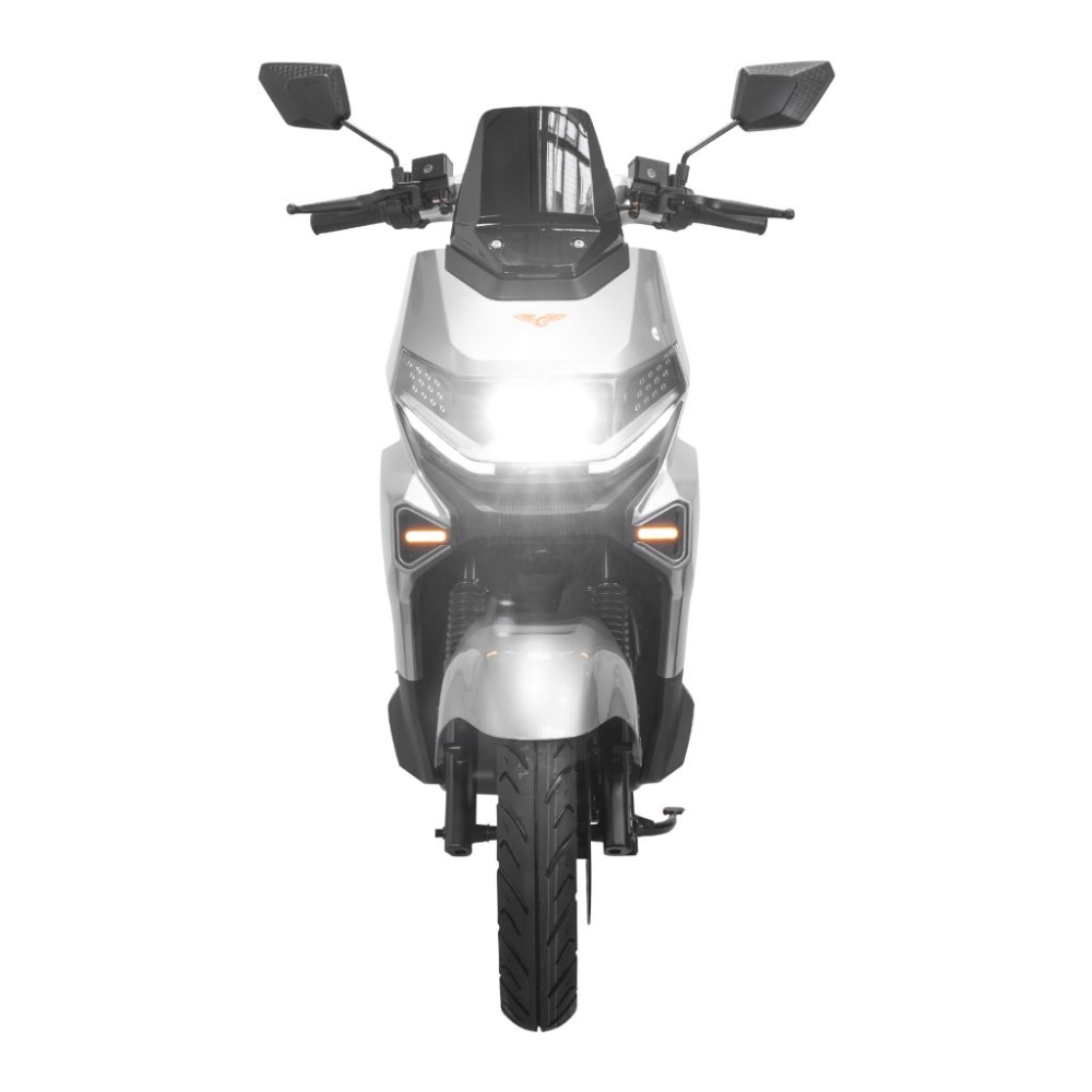 Scuter electric RURIS PILOT SX720G Gri, 2500W, baterie 72V 32Ah, autonomie până la 92 km, topcase inclus [11]