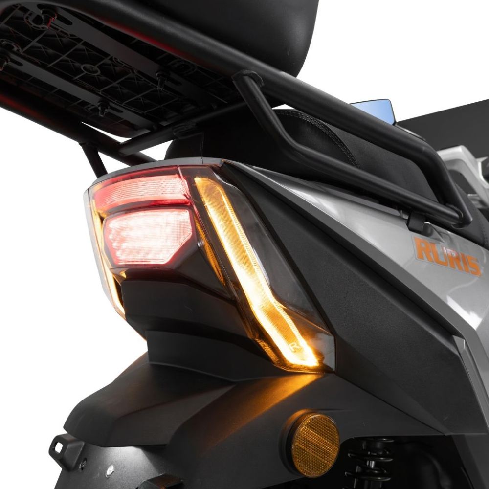 Scuter electric RURIS PILOT SX720G Gri, 2500W, baterie 72V 32Ah, autonomie până la 92 km, topcase inclus [14]