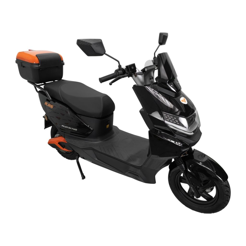 Scuter electric RURIS PILOT SX720N Negru, 2500W, baterie 72V 32Ah, autonomie până la 92 km, topcase inclus [4]
