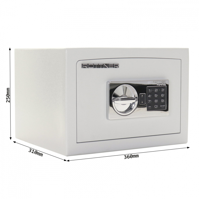 Seif Antiefracție Rottner FIFTY T06375 EN1 Încuietoare Electronică Gri Deschis [4]
