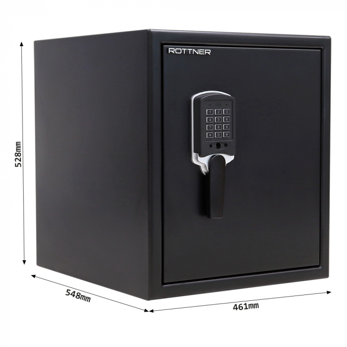 Seif Antifoc Rottner Fire Data 60 Încuietoare Electronică Negru [4]