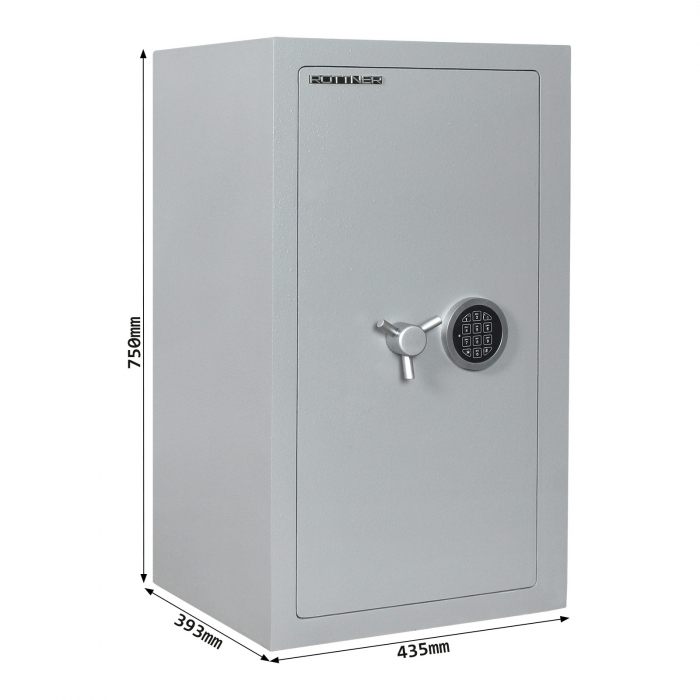 Seif Certificat EN1 Rottner Steel 75 T06460 Închidere Electronică Gri Deschis [4]