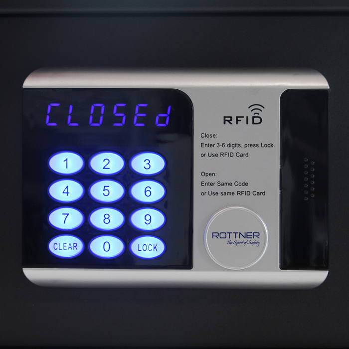 Seif Mobilă Rottner Premium Lap Închidere Electronică RFID Antracit [5]