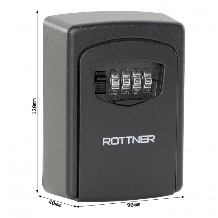 Seif pentru Chei Rottner Key Care Cifru Mecanic Negru [5]