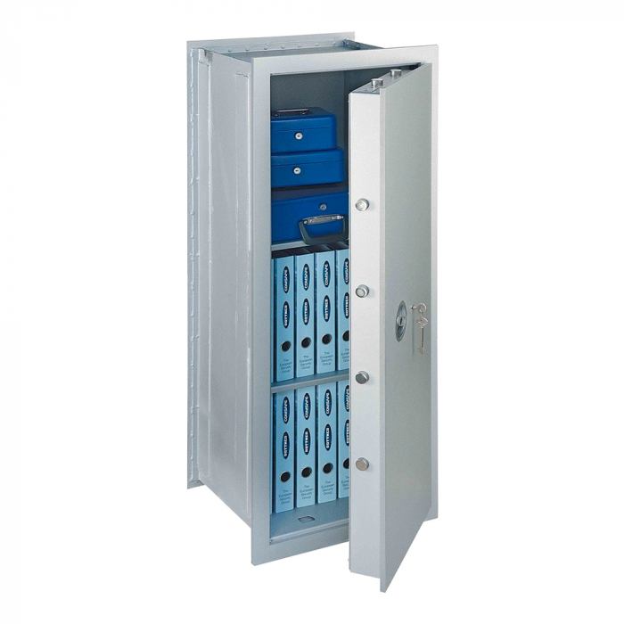 Seif Perete Antiefracţie Rottner Stone GSE 150 Premium EN1 Închidere Electronică Alb [1]