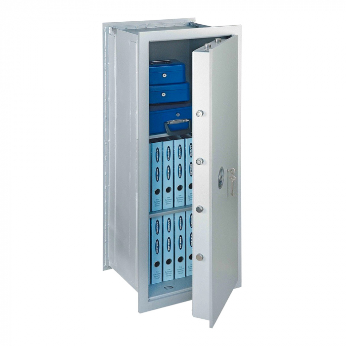 Seif Perete Antiefracţie Rottner Stone GSE 180 Premium EN1 Închidere cu Cifru Mecanic Alb [1]