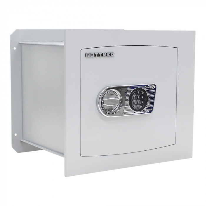 Seif Perete Certificat EN1 Rottner Delta 40 T05810 Închidere Electronică Gri Deschis [1]