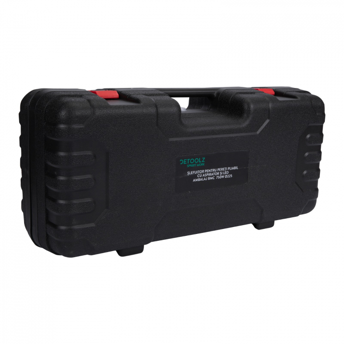 Slefuitor pentru pereti pliabil cu LED si aspirator Detoolz DZ-C206 + valiza de transport 750W Ø225mm [5]