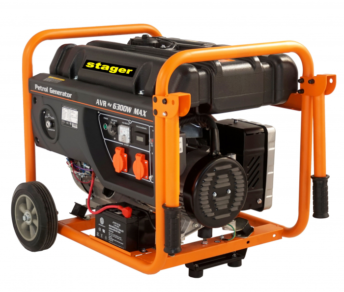 Generator Stager GG 7300EW 4500017300  open-frame 5.8kW, monofazat, benzina, pornire electrica [2]