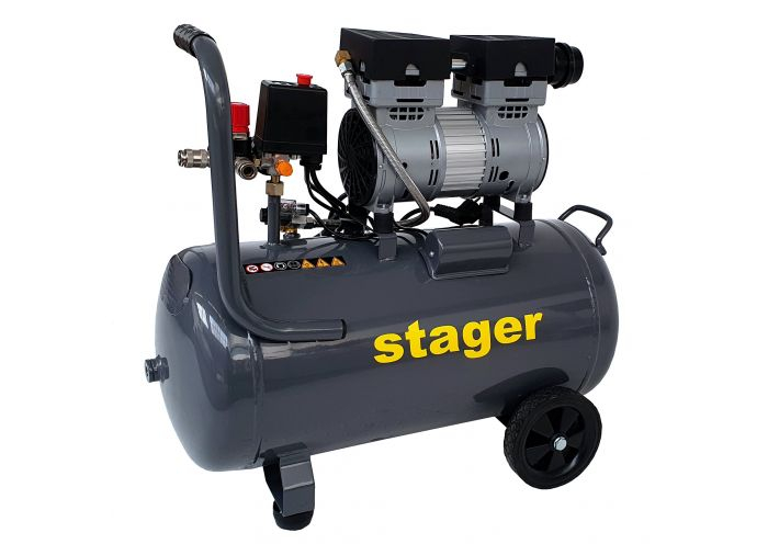 Compresor aer Stager HM0.75JW/50, 4530107550, 50L, 8bar, 135L/min, monofazat, angrenare directa, silentios [3]