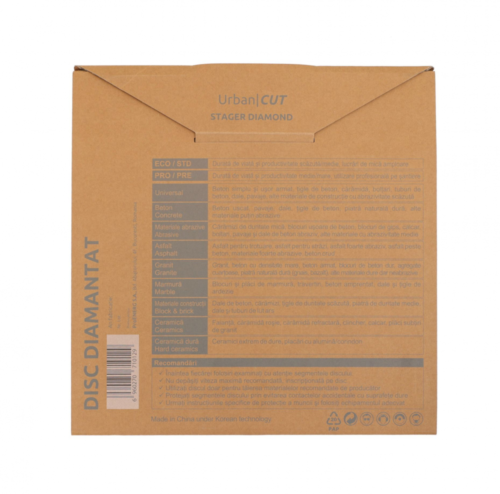 Disc diamantat Stager URBAN CUT 350x3.2x10x25.4-P pentru beton/asfalt [3]