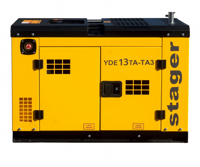 Generator insonorizat diesel Stager YDE13TA-TA3 dual monofazat/trifazat 9 kW, 1158000013TATA3 , 39A, 3000rpm [3]