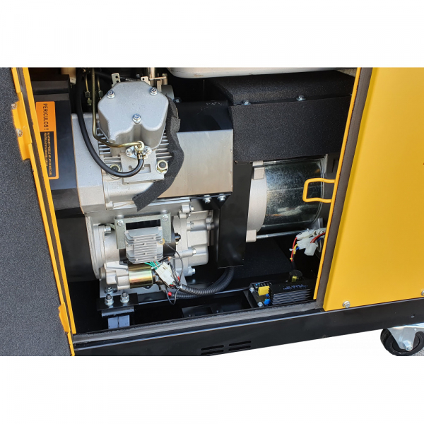 Generator Stager YDE15000T 12 kVA Diesel, monofazat, insonorizat, 48A, 3000rpm cu automatizare trifazata [6]