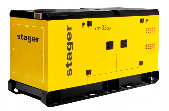 Stager YDY33S3 Generator insonorizat 33kVA, 26 KW 43A, 1500rpm, trifazat, diesel [3]