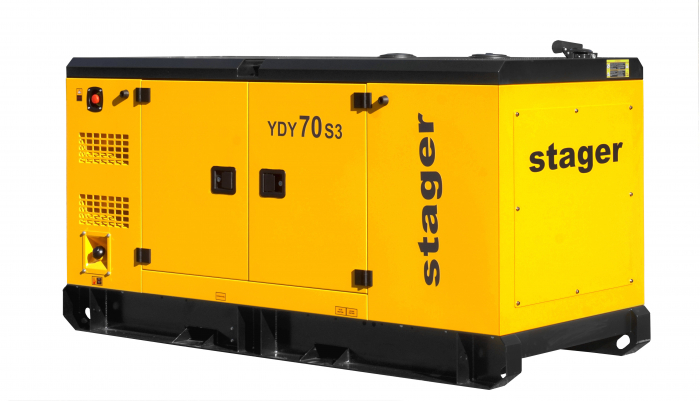 Generator insonorizat Stager YDY70S3 1158000070S3 70kVA, 89A, 1500rpm, trifazat, diesel [3]