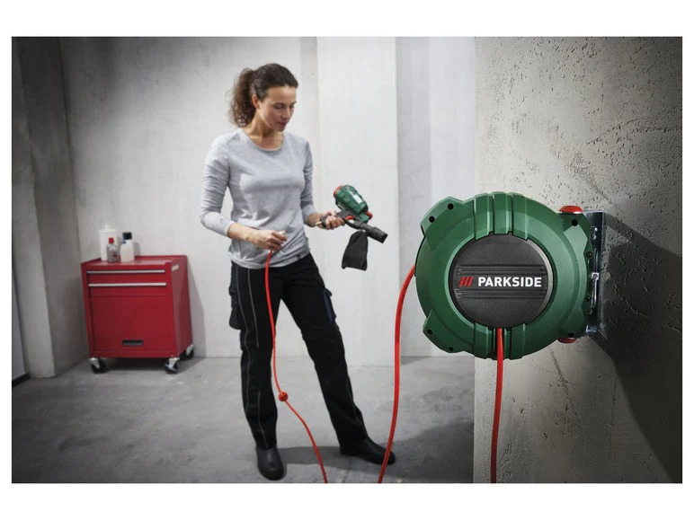 Tambur cu furtun de aer comprimat cu retractare automata 13 m [3]
