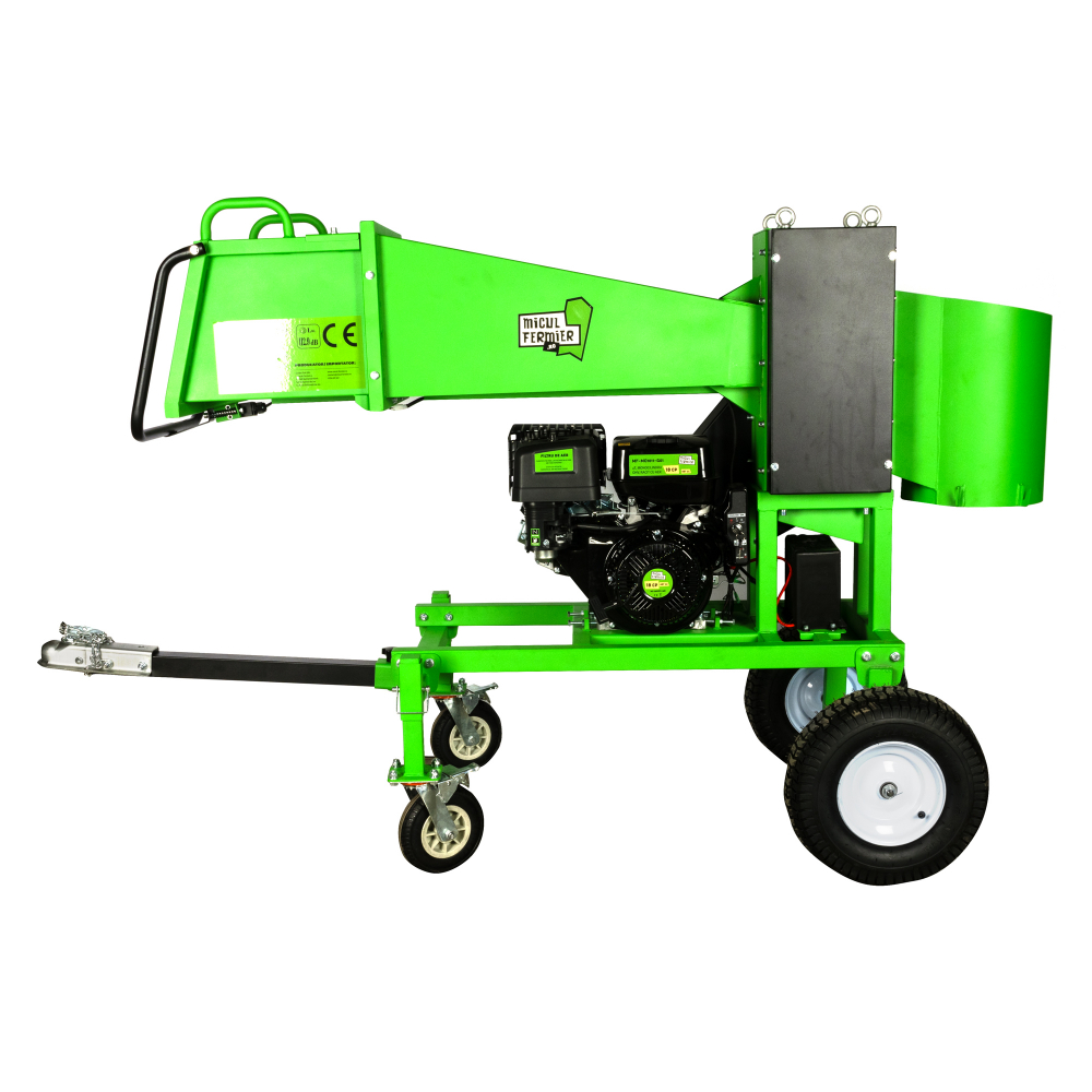 Tocator crengi Micul Fermier, motor benzina 18CP, diametru maxim de taiere Ø120mm, cu carlig de remorcare, pentru brichete [6]