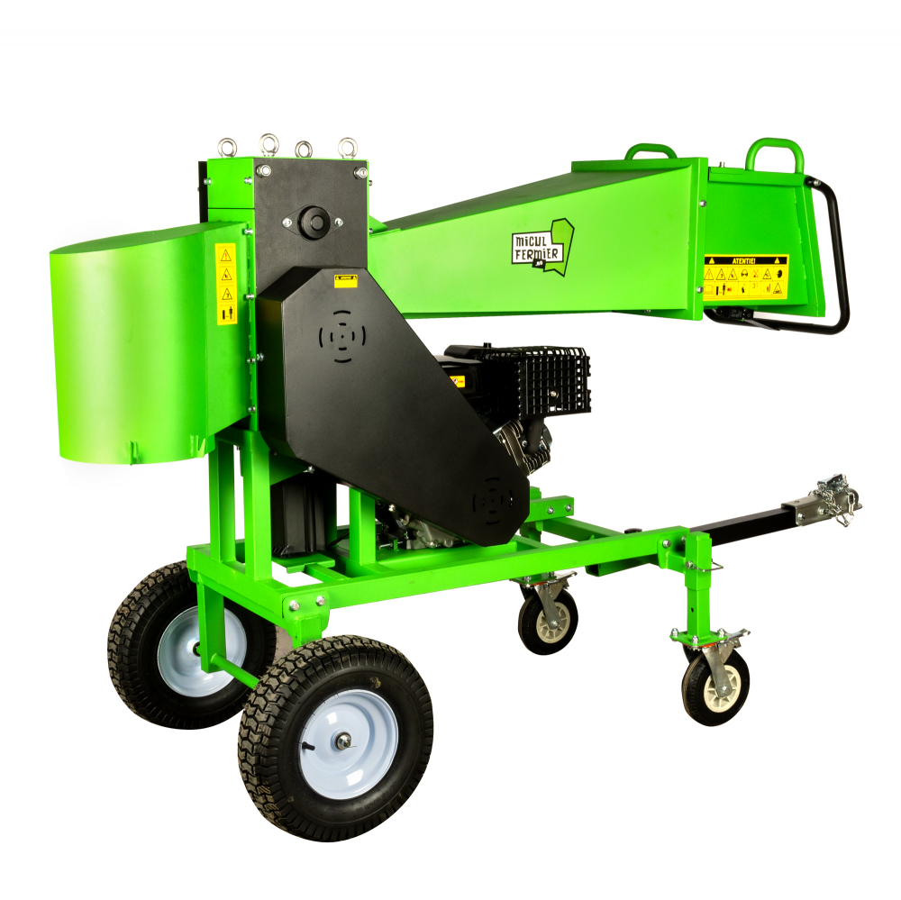Tocator crengi Micul Fermier, motor benzina 18CP, diametru maxim de taiere Ø120mm, cu carlig de remorcare, pentru brichete [3]