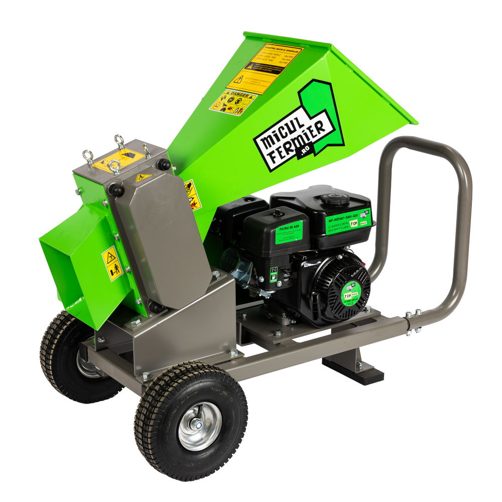 Tocator de crengi Micul Fermier, motor benzina 7 CP, 60 mm diametru maxim de taiere, pentru brichete [11]