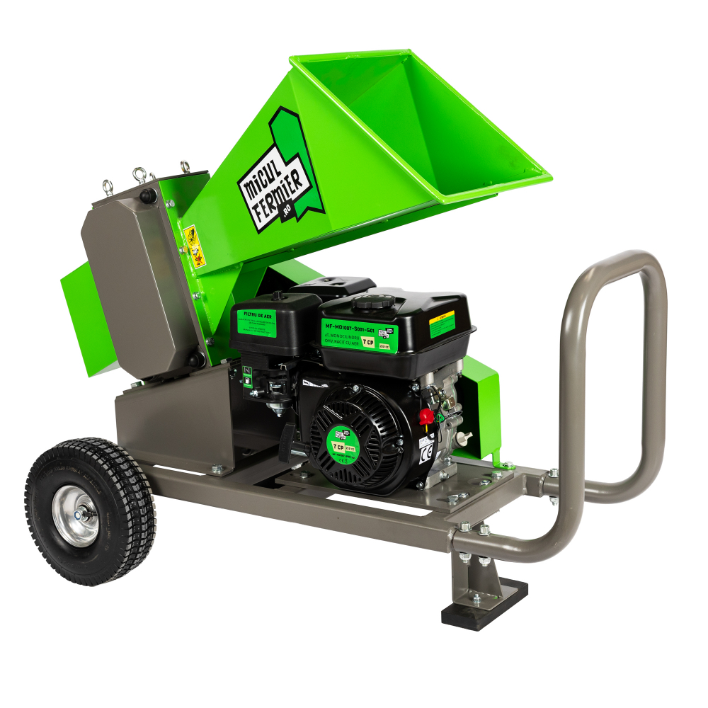 Tocator de crengi Micul Fermier, motor benzina 7 CP, 60 mm diametru maxim de taiere, pentru brichete [7]