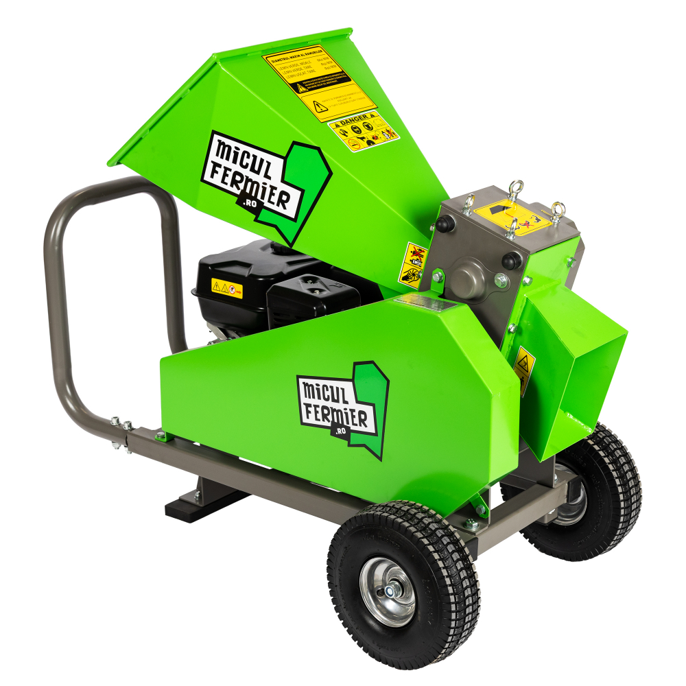 Tocator de crengi Micul Fermier, motor benzina 7 CP, 60 mm diametru maxim de taiere, pentru brichete [9]