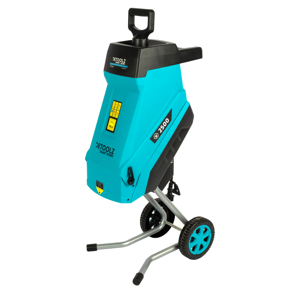 Tocator de crengi si resturi vegetale Detoolz DZ-SE1005-G01, 2500W, 45mm diametru maxim de taiere, cu sac colector 45L [2]