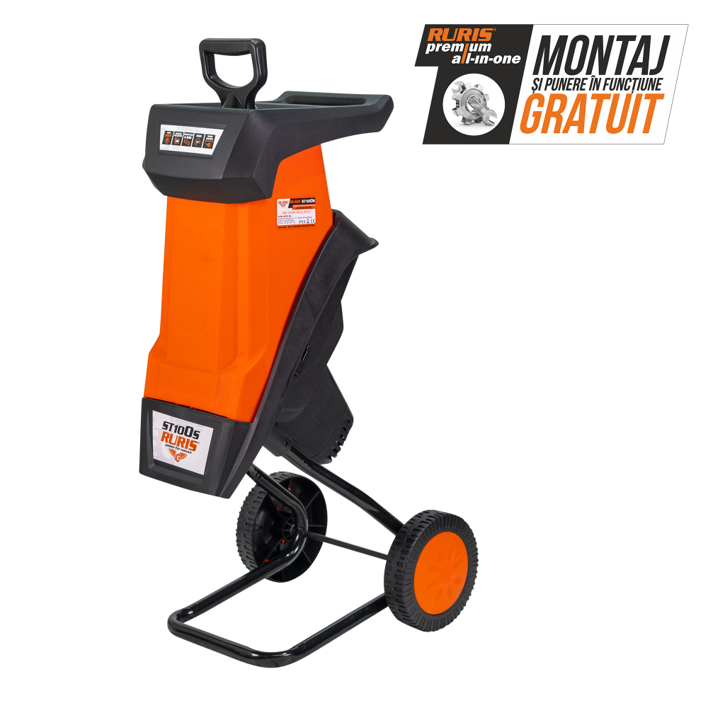 Tocător de crengi și resturi vegetale electric RURIS ST100S 2.4 Kw, diametru maxim 40 mm [2]
