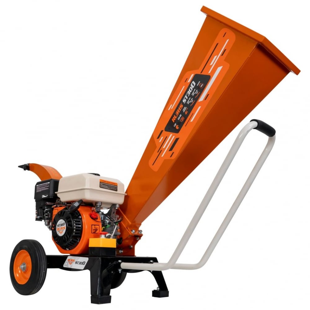 Tocător de crengi și resturi vegetale RURIS ST300 300TS2022 7 CP, benzina, diametru maxim 60 mm [2]