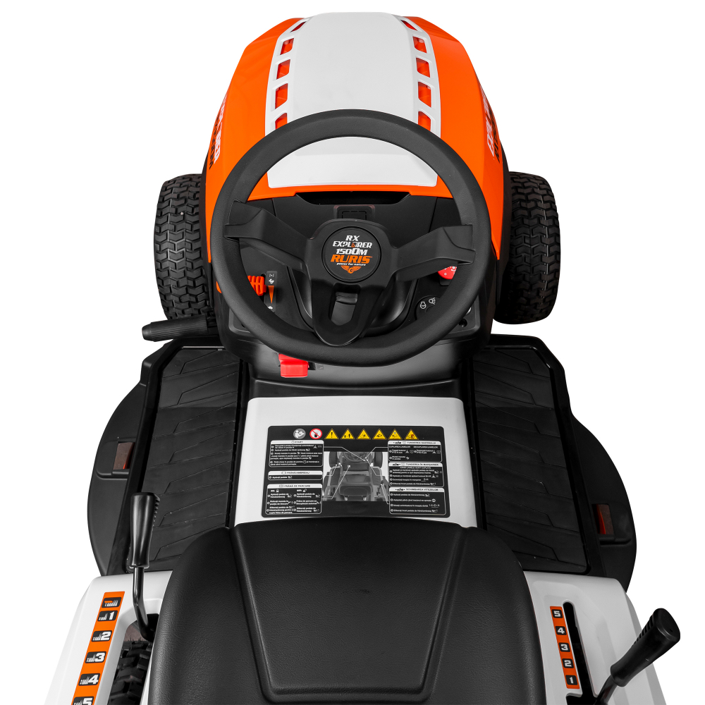 Tractor de Tuns Gazon RURIS RX EXPLORER 1500M 15 CP, latime lucru 980mm, inaltime 30-90mm, sac colector 250l [20]