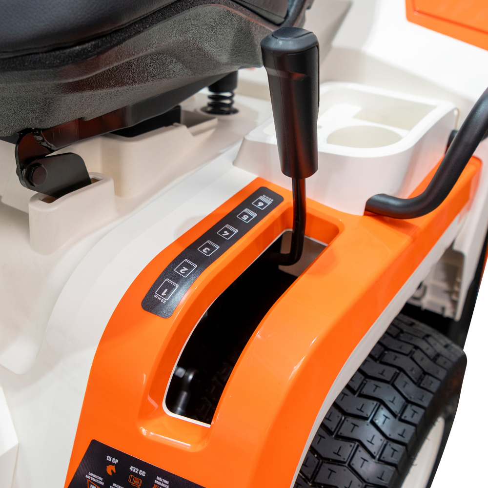Tractor de Tuns Gazon RURIS RX EXPLORER 840M 15 CP, latime lucru 840mm, inaltime 30-90mm, sac colector 280l [11]