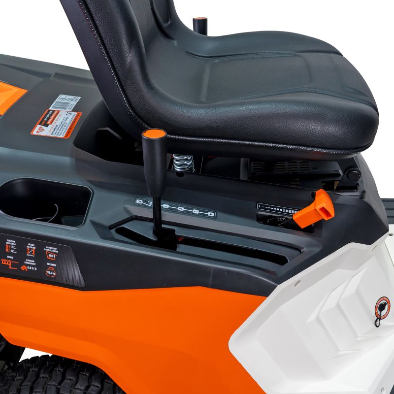 Tractor de Tuns Gazon RURIS RX Pilot 001M 9.5 CP, latime lucru 650mm, inaltime 30-75mm, sac colector 150l [8]