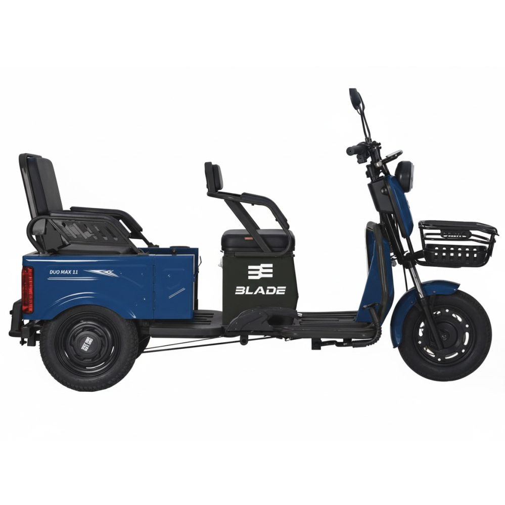 Triciclu electric 2 in 1 BLADE DUO MAX 11 Albastru Negru 1200W [2]