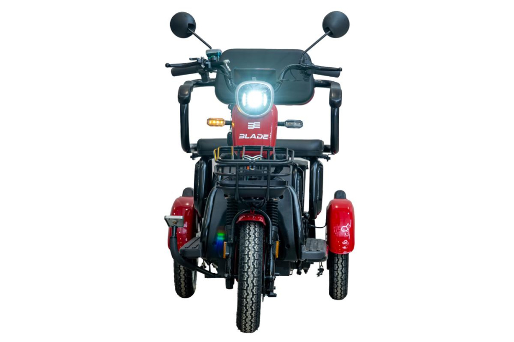 Triciclu electric BLADE VIVA 14  Rosu-Negru, 25 km/h,  1200W, autonomie pana la 50 km, CIV inclus [5]