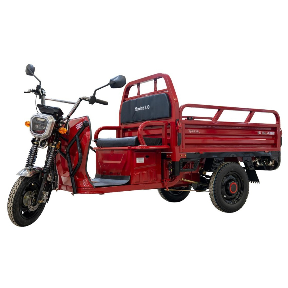 Triciclu electric cargo BLADE Sprint 3.0 Rosu-Negru 2000W - CIV inclus [2]