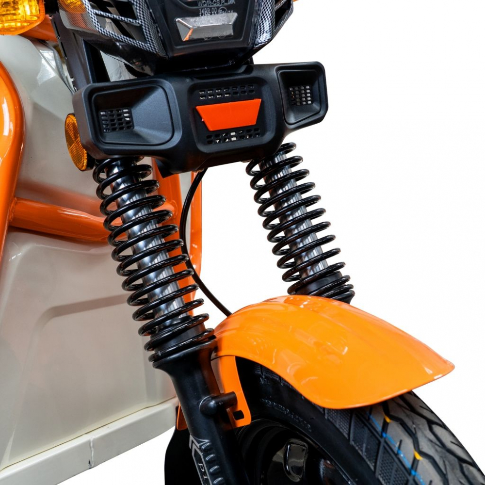 Triciclu electric cargo RURIS Pilot 3110A ALB fara permis, 2000W, viteza 25 km/h, autonomie 80 km [19]