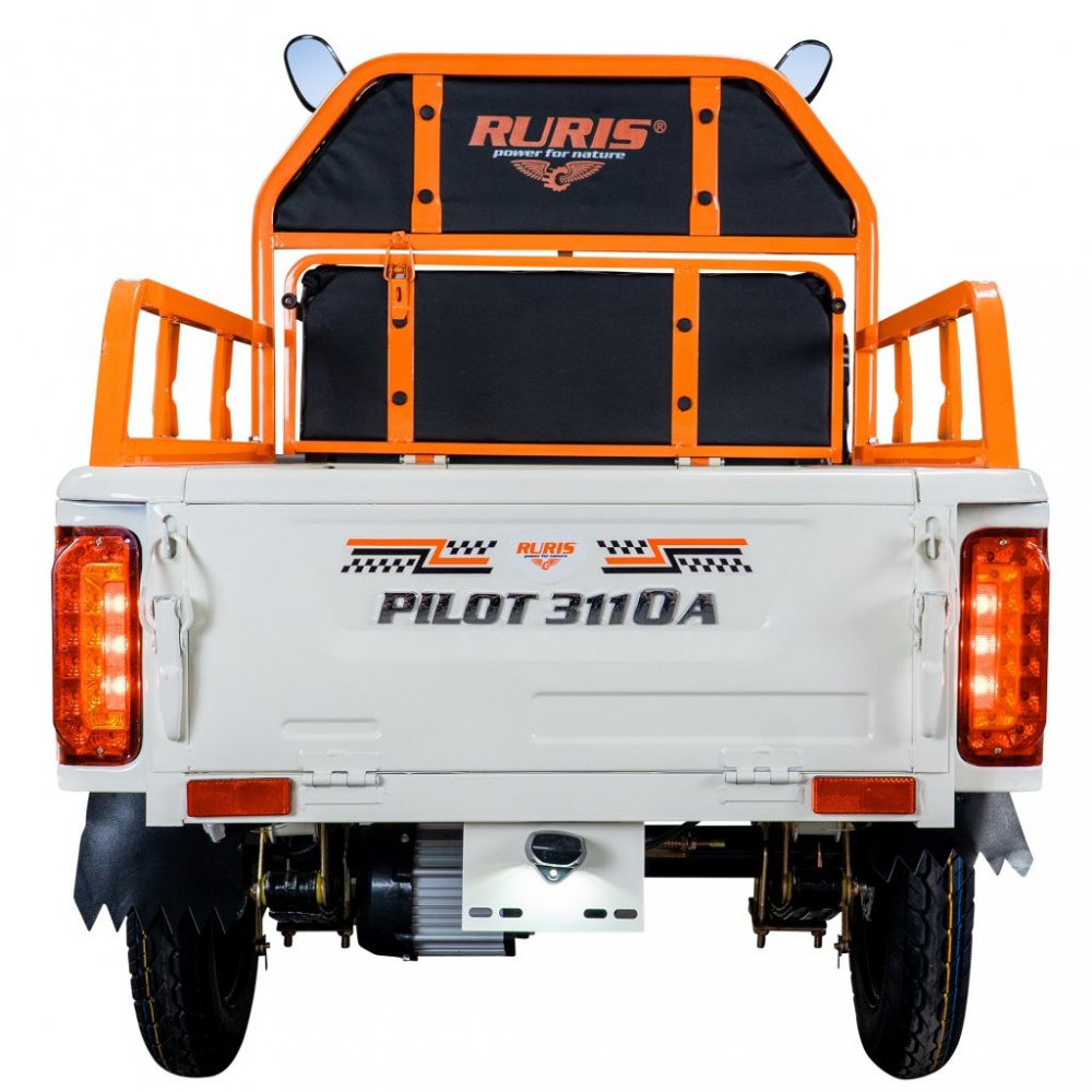 Triciclu electric cargo RURIS Pilot 3110A ALB fara permis, 2000W, viteza 25 km/h, autonomie 80 km [12]