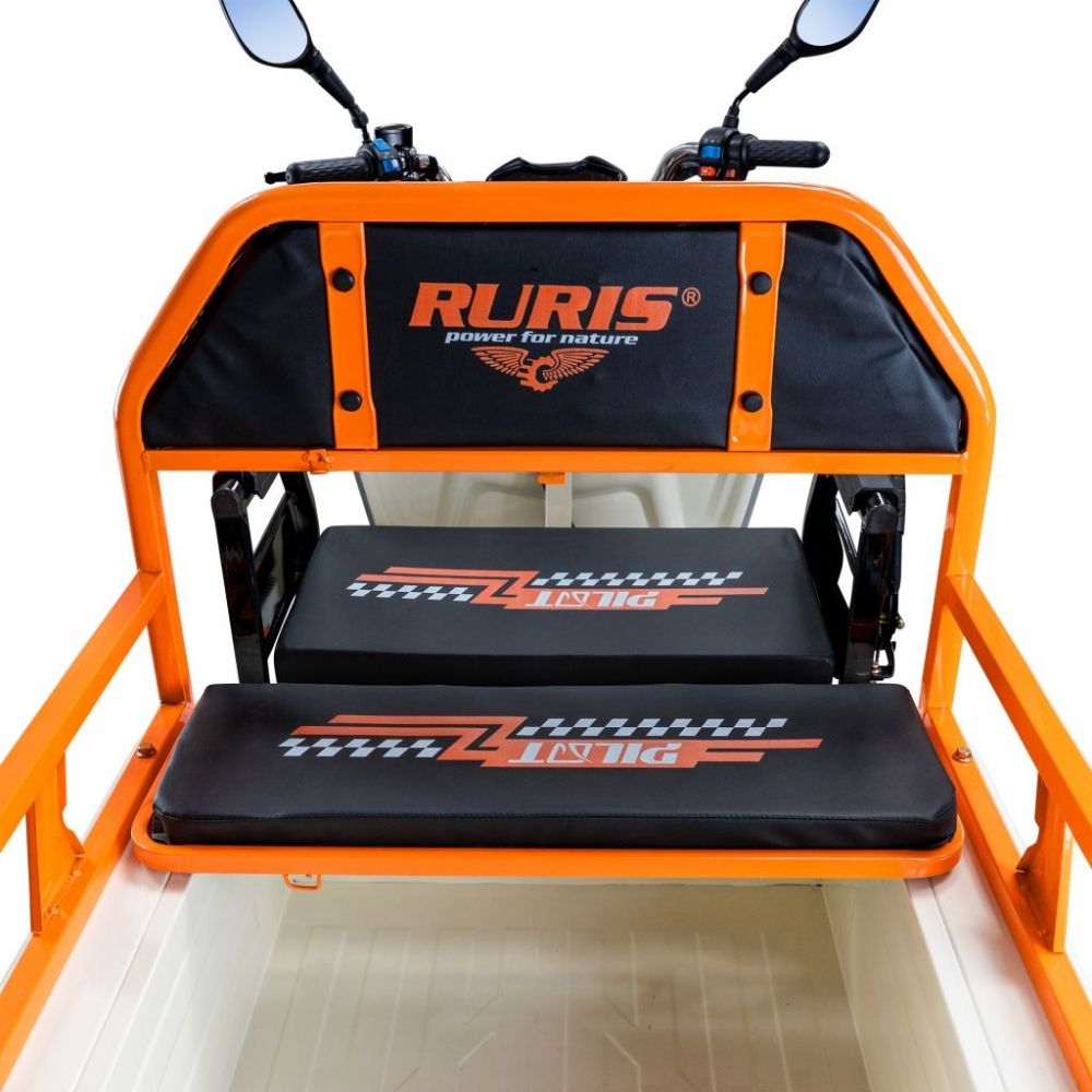 Triciclu electric cargo RURIS Pilot 3110A ALB fara permis, 2000W, viteza 25 km/h, autonomie 80 km [21]