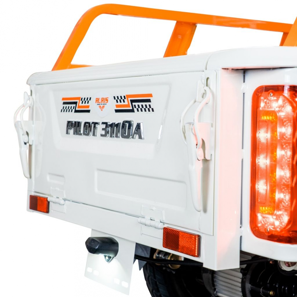 Triciclu electric cargo RURIS Pilot 3110A ALB fara permis, 2000W, viteza 25 km/h, autonomie 80 km [9]