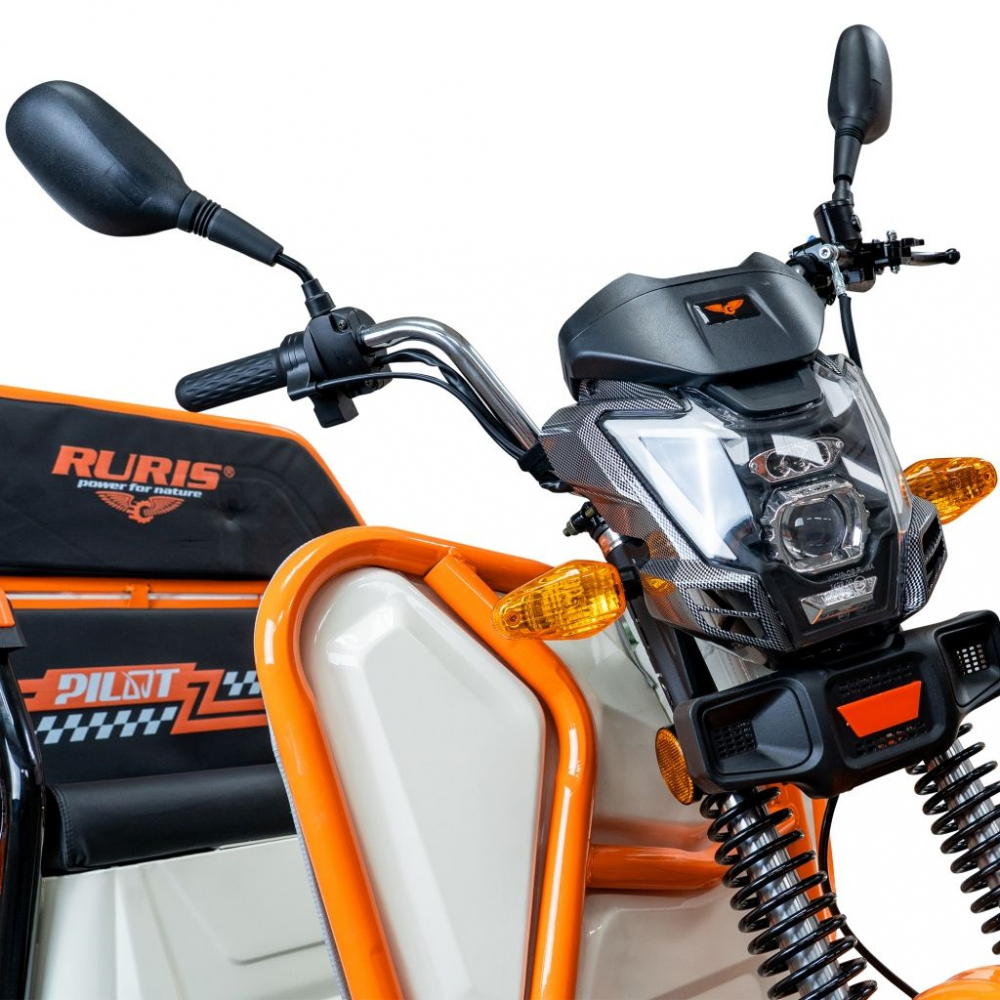 Triciclu electric cargo RURIS Pilot 3110A ALB fara permis, 2000W, viteza 25 km/h, autonomie 80 km [20]